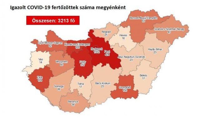 Tovább csökkent az aktív fertőzöttek száma Magyarországon