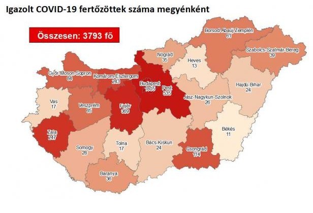 22 magyar állampolgárnál mutatták ki az új koronavírus-fertőzést