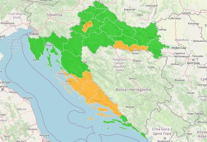 Csökkent az új koronavírussal fertőzöttek száma Horvátországban és Szlovéniában