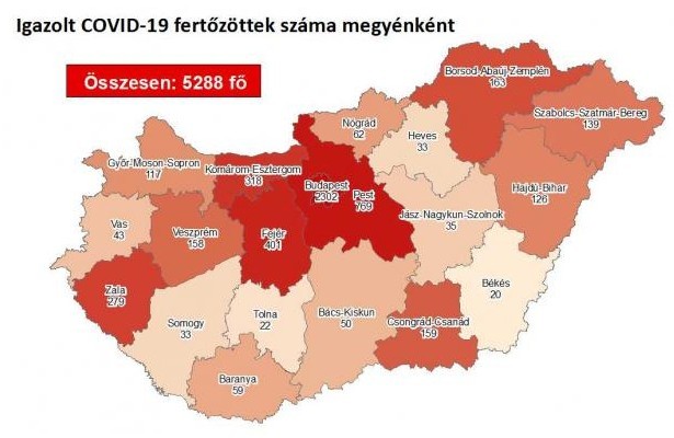 Emelkedett a fertőzöttek száma Magyarországon, nincs újabb elhunyt