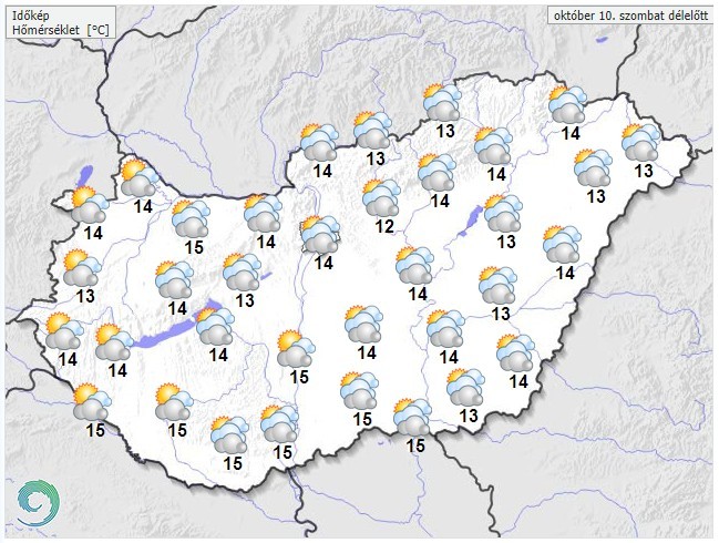 Weather forecast for Saturday morning