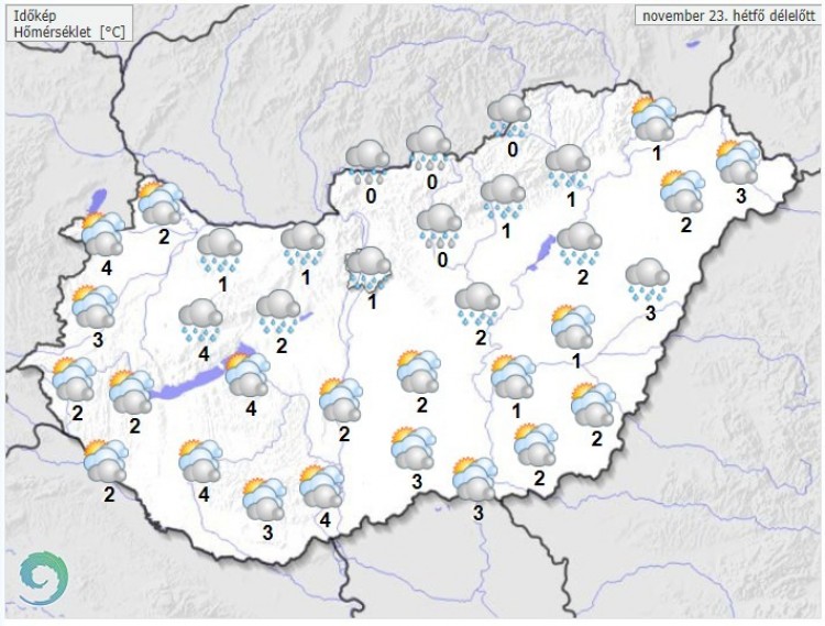 weather forecast for monday morning