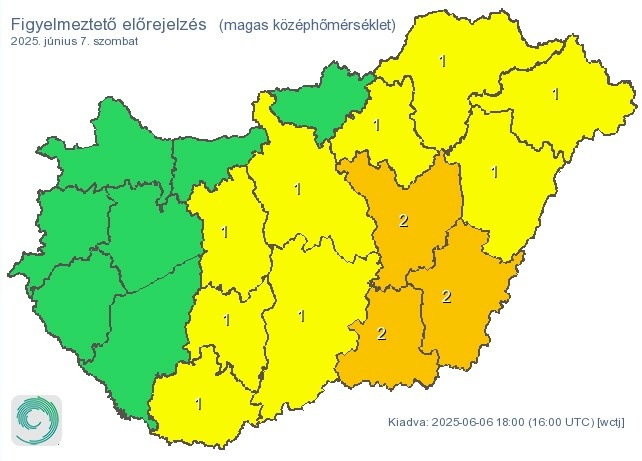 Időjárás-előrejelzés szombat