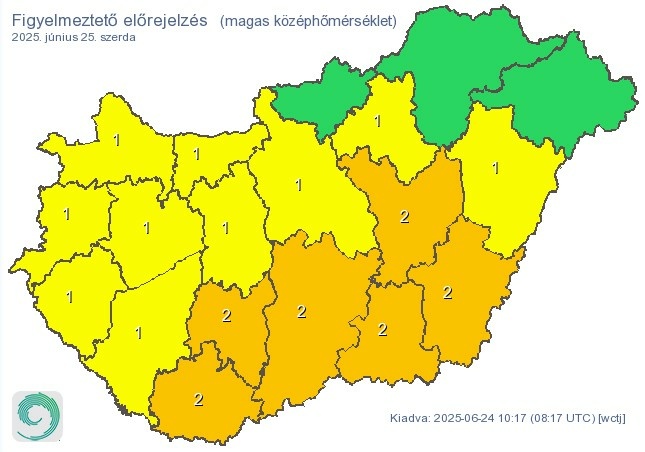 Időjárás-előrejelzés szerda