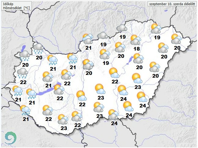 Friss időjárás-előrejelzés Vince napjára
