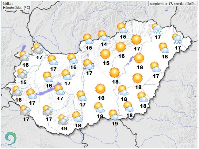 Friss időjárás-előrejelzés Vince napjára
