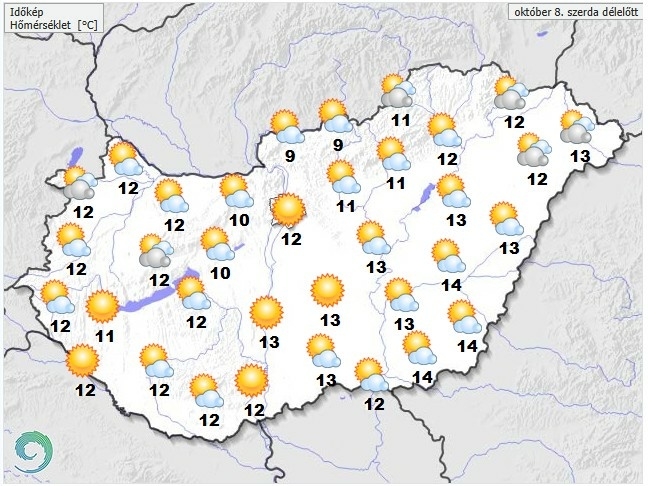 Friss időjárás-előrejelzés Vince napjára