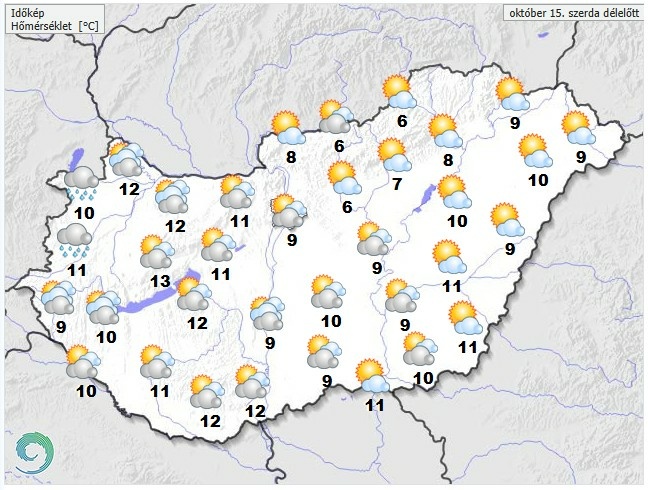 Friss időjárás-előrejelzés Vince napjára