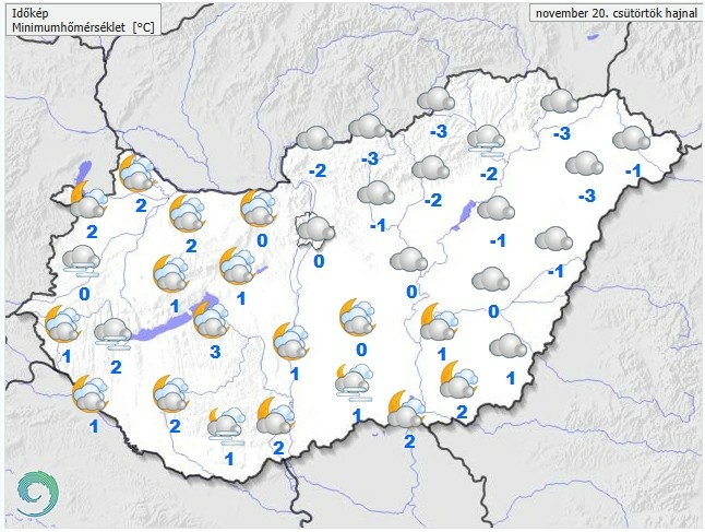 Időjárás-előrejelzés csütörtök délelőttre