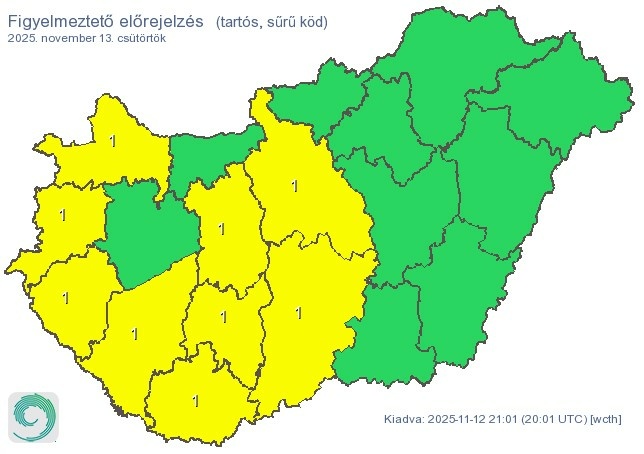 Időjárás-előrejelzés csütörtök délutánra