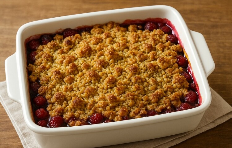 Gyümölcsös morzsasüti