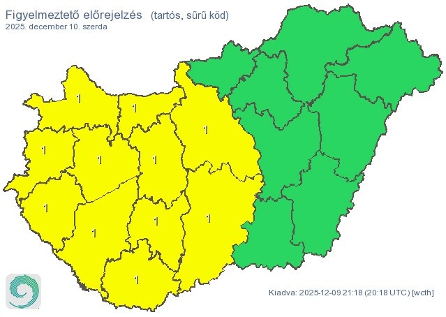 Időjárás-előrejelzés szerda 