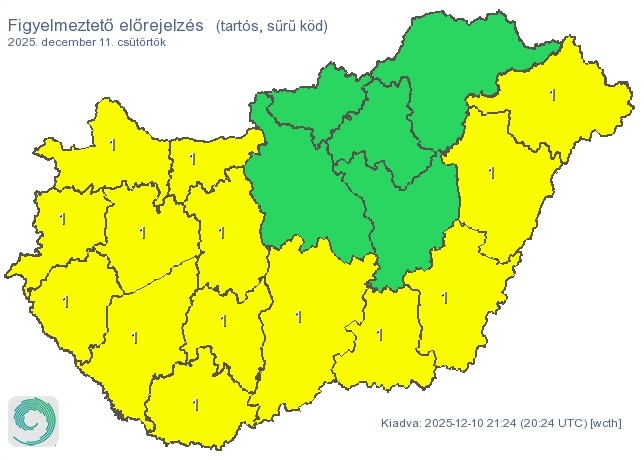köd-figyelmeztetés