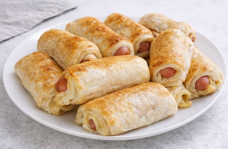 Szilveszteri villámgyors recept - Viirslifalatok leveles tésztában