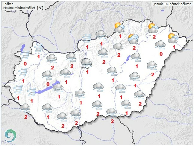 Időjárás-előrejelzés péntekre