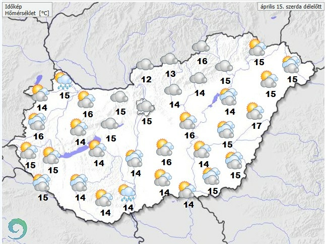 Friss időjárás-előrejelzés Vince napjára
