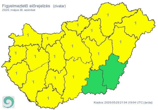 Időjárás-előrejelzés szombat 