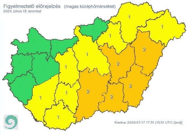Figyelmeztetés szombatra 