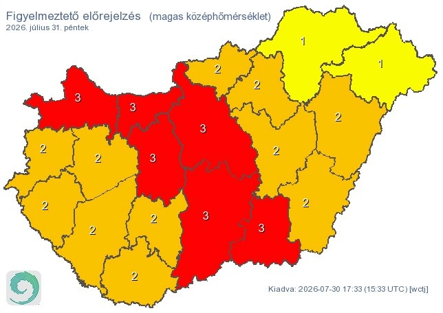 Időjárás-előrejelzés péntekre