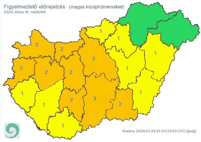 Időjárás-előrejelzés csütörtök