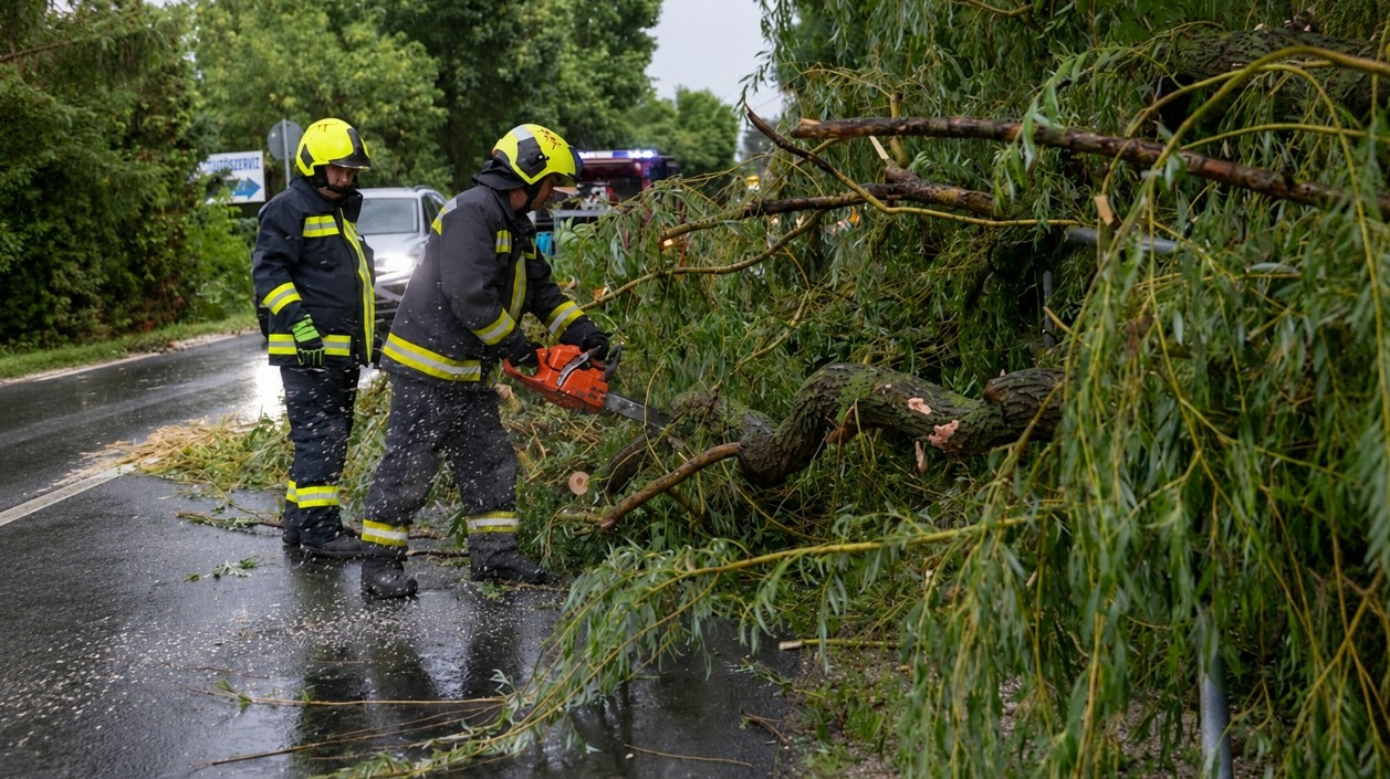Vihar söpört végig az országon: kidőlt fák és épületkárok több térségben