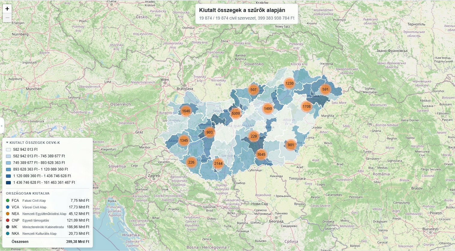 Már ön is böngészheti, hogy ki kapott állami civil támogatást