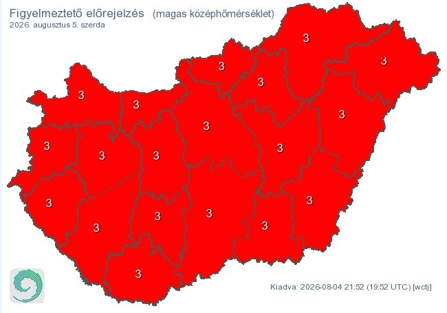 Időjárás-előrejelzés szerda délelőttre - Forrás: met.hu