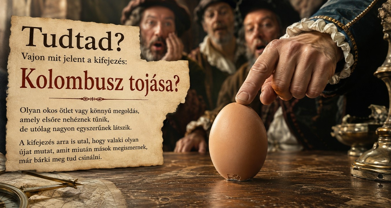 Tudtad? - Vajon mit jelent a kifejezés: Kolumbusz tojása?