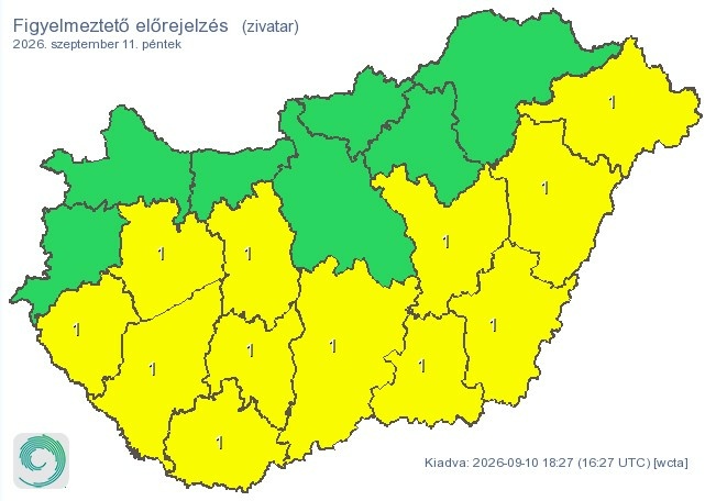 Időjárás-előrejelzés péntek délelőttre