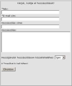 Szóljon bátran hozzá!