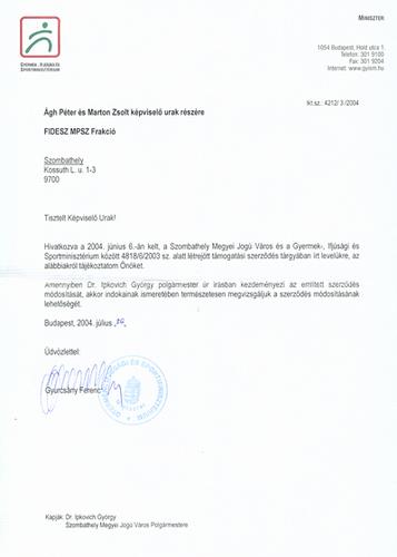Gyurcsán Ferenc levele