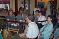 Hende Csaba és Szíjjártó Péter az Art Caféban