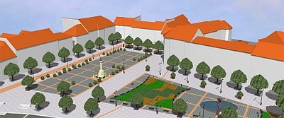 Szombathelyi Fő tér - látványterv