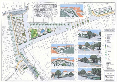 Szombathelyi Fő tér - látványterv