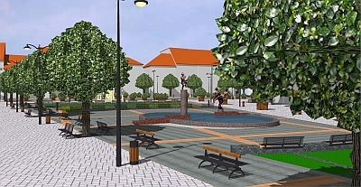 Fő tér - Látványterv