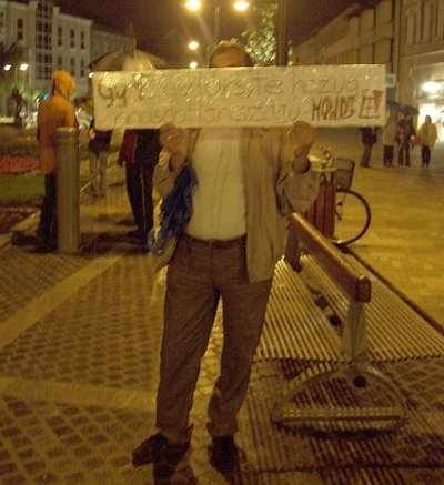 Tüntetés Szombathelyen