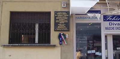A Kőszegi utcai emléktábla Székely Ferenc