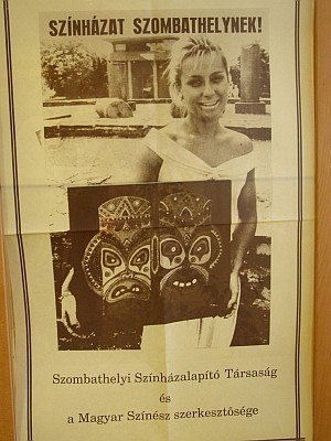 Az új színházzal kapcsolatos tv-beszélgetés és kiállítás