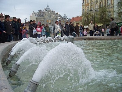 Szombathely, Fő tér, szökőkút