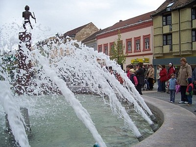 Szombathely, Fő tér, szökőkút