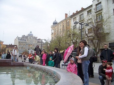 Szombathely, Fő tér, szökőkút