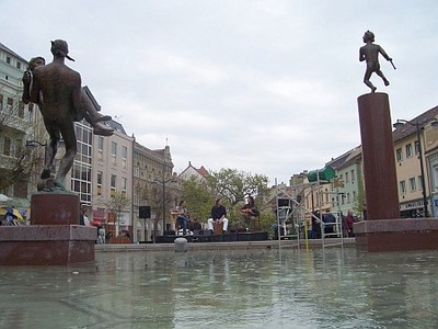 Szombathely, Fő tér, szökőkút