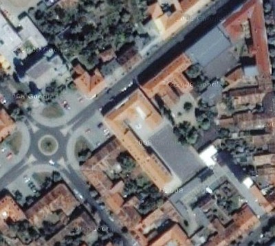 A Zrinyi utcai körforgalom Műholdképek Szombathelyről