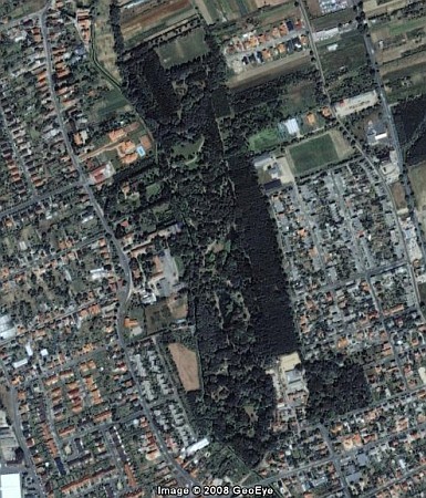 A Kámoni Arborétum Műholdképek Szombathelyről