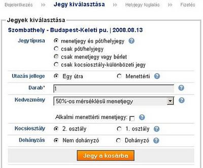 Szombathelyen is elindult az internetes vasúti jegyvásárlás