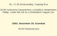 Bük - Falukarácsony
