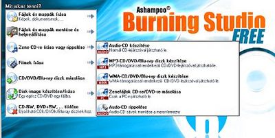 Ashampoo cd/dvd író program