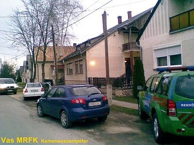 Kemenesszentpéter: az elkövető lakása Postarablás Uriújfaluban