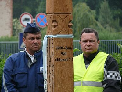 A kopjafa közelről Közlekedésbiztonsági roadshow Szombathely