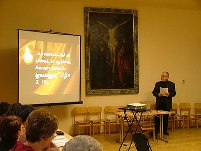 Horváth József atya előadása Martineum Felnőttképző Akadémia